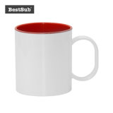 Bestsub 11oz Two-Tone Red Sublimation Polymer Mug (BPM05R)