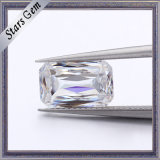 New Cutting Clear White Vvs Crisscut Emerald Moissanite Stone