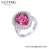 Xuping Fashion Jewellery Engagement Wedding Gold Ring Made with Crystals From Swarovski