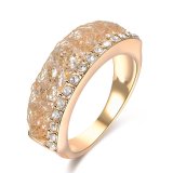 Elegant Alloy Costume Fashion Accessories Crystal Jewelry Ring