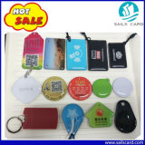 Custom Size Shape 13.56MHz Epoxy RFID Tag with Key Ring