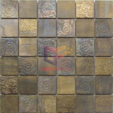 Copper with Flower Pattern Metal Mosaic (CFM932)