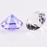 High Quality Hand Made 100 mm Large Size Crystal Glass Diamond Stone for Decoration