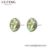 Wholesale Fashion Jewelry Purple Color Stone Beautiful Korea Style Earrings Crystals From Swarovski