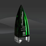 Green Culmination Crystal Award (CD-6735, CD-6736, CD-6737)