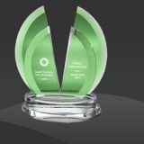 Green Vitality Crystal Award (MPI-CR-A1127GR-9)