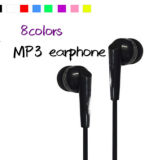 China Factory MP3 Crystal Stereo Best Sound Flat Cheap Earphone