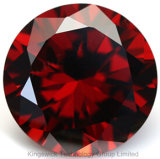 Round Brilliant Garnet Cubic Zirconia