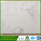 Crystal White Quartz Stone Slab with Grey Veins