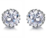 Fashion Women Jewelry Earrings Wholesale Cheap Ladies Zircon Snow Flake Bijoux Statement Stud Earrings for Women