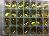 Citrine Teardrop Sew on Beads Stones