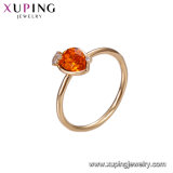 Xuping 18K Color Joyas, Square Crystals From Swarovski Engagement Wedding Ring