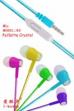 2018 Colorful Mobile Headphone Earphone with Mic