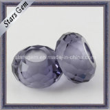 Fashion Light Amethyst Round Bead Cubic Zirconia