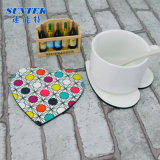 Heart Shape Blank Sublimation Printing Cork MDF Coaster