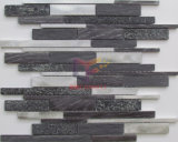 Long Strip Wall Used Aluminium and Stone Mixed Mosaic Tile (CFA109)