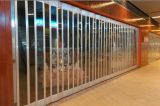 Commercial Crystal Folding Door/Transparent Shop Front Folding Door Hf-182