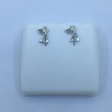 Couple Dancers Stud Silver Earring