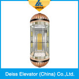 Vvvf Traction Drive Sightseeing Observation Capsule Panoramic Elevator