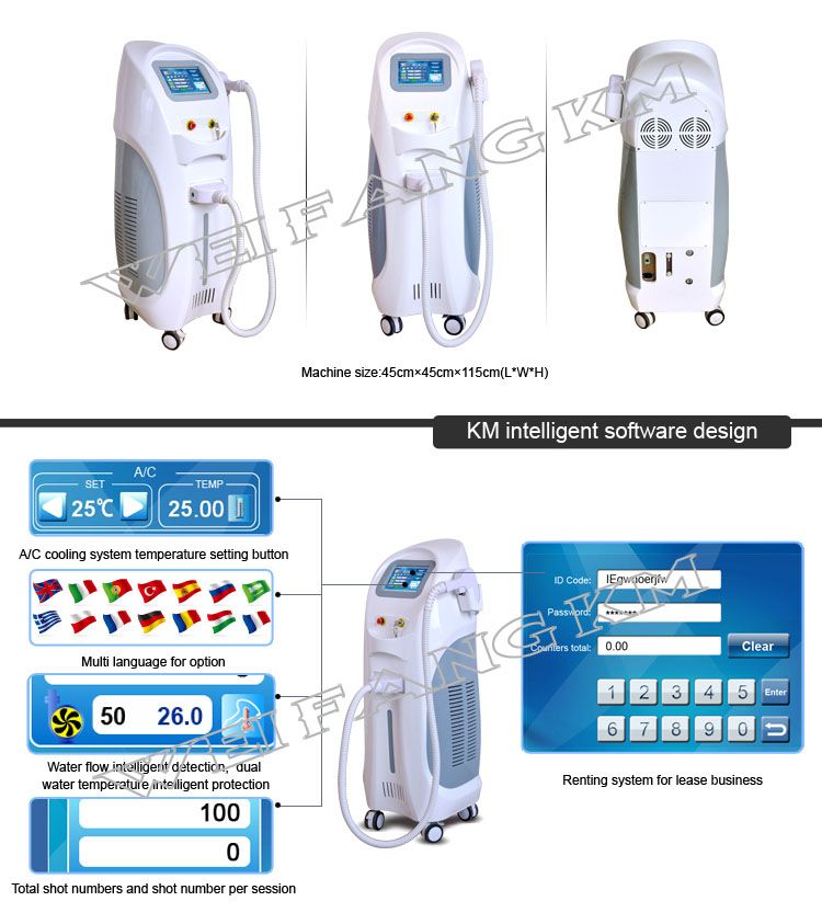 Newest IPL Laser Hair Removal Medical Beauty Machine